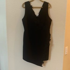 Harlyn little black dress asymmetric front XXL